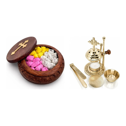 Weihrauch set mit brenner - set,