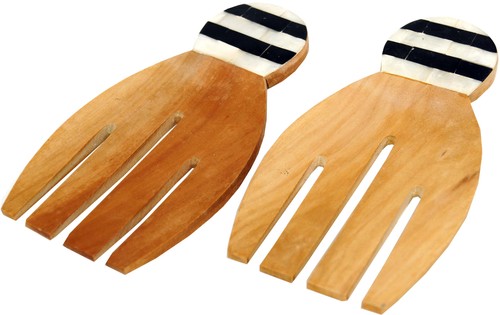 Exotisches salatbesteck aus - salatbesteck,